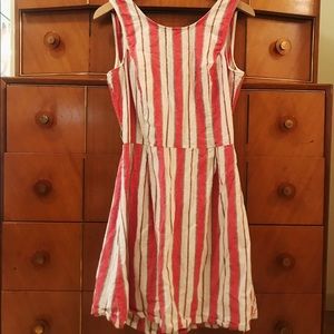 Open Back Striped Dress